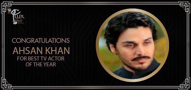 Ahsan Khan won Best Actor for his incredible portrayal in drama Udaari.